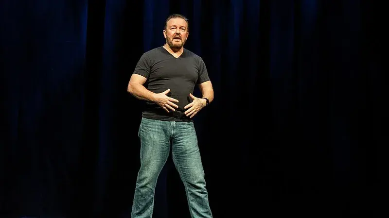 Ricky Gervais — archive artist photograph, 2018; not this event or its official poster.