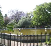 The garden and pond of Jardim do Príncipe Real