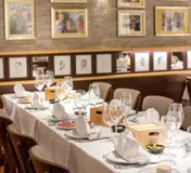 Tables set inside Solar dos Presuntos
