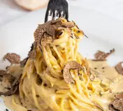 A pasta dish at Come Prima in Lisbon