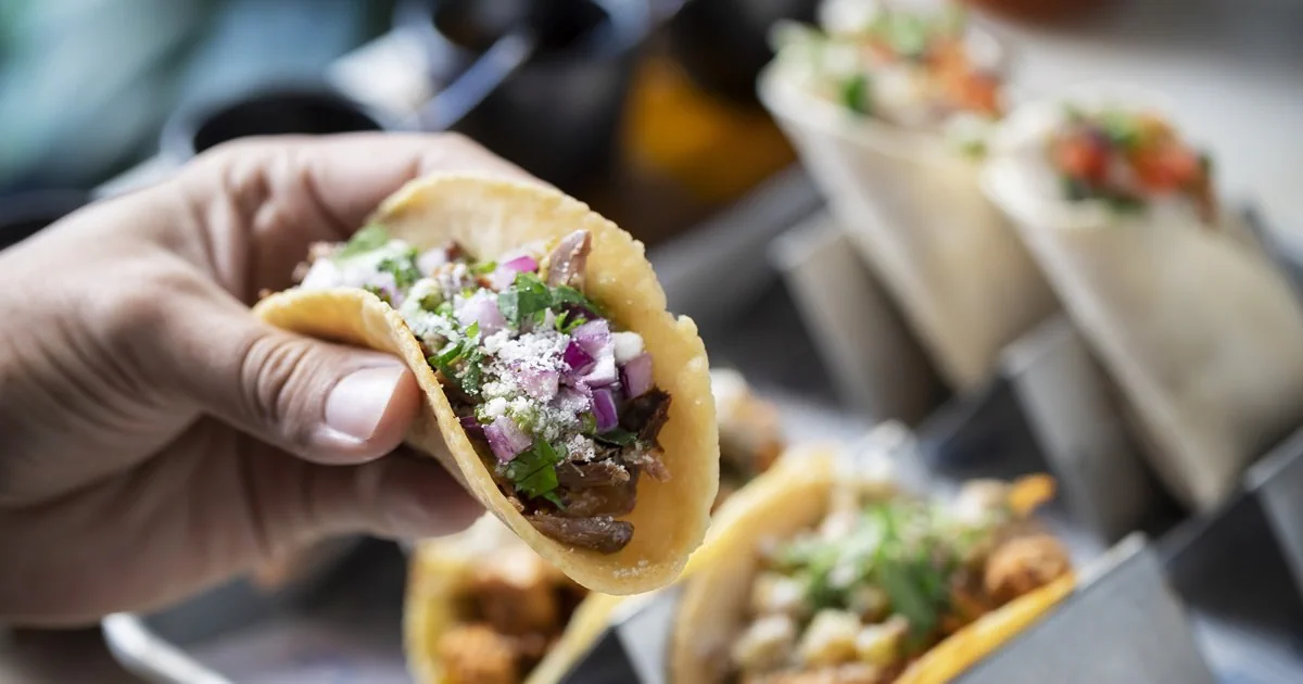 A freshly filled taco in Coyo Taco Portugal’s official food gallery