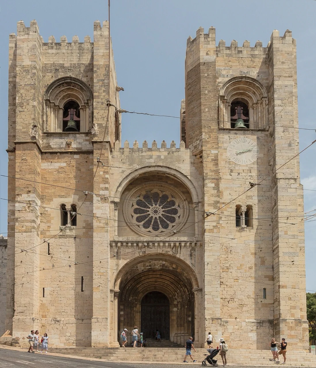 The façade of Lisbon Cathedral