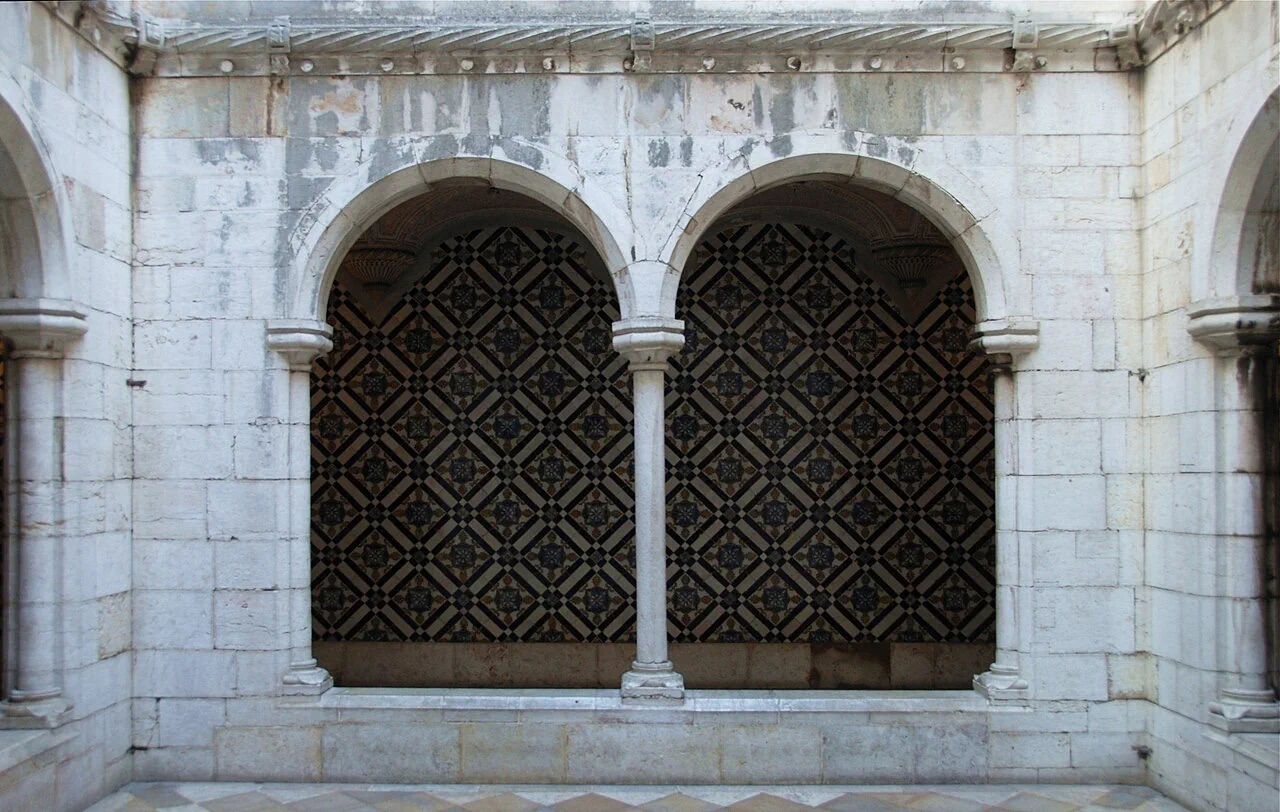 The small cloister at the Madre de Deus monastery, home of the tile museum